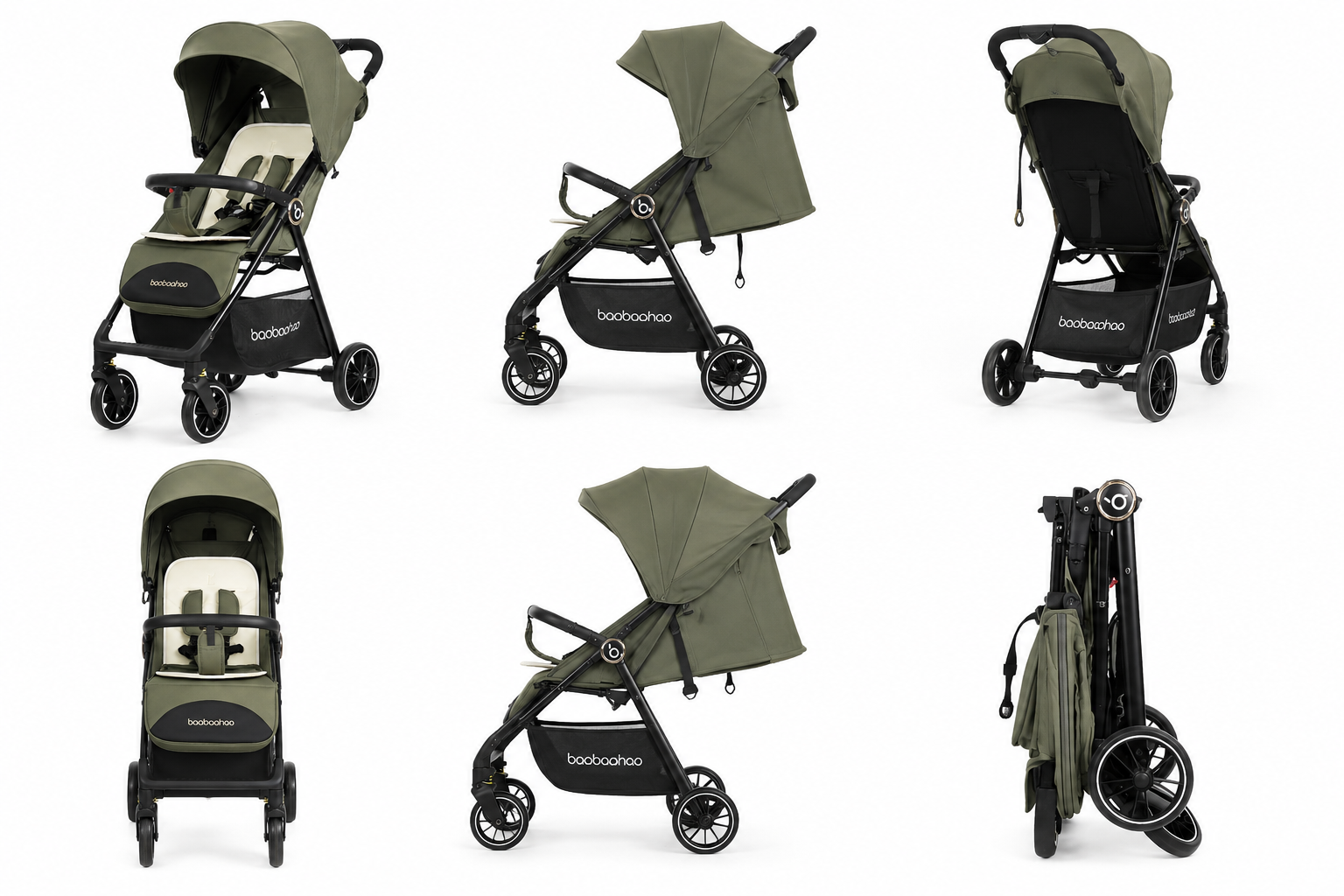 Little Bunnies Eco Pro Foldable Baby Stroller | Ultra Lightweight | Airplane Travel Friendly | Compact Design | Smooth Steering | 0–3 Years