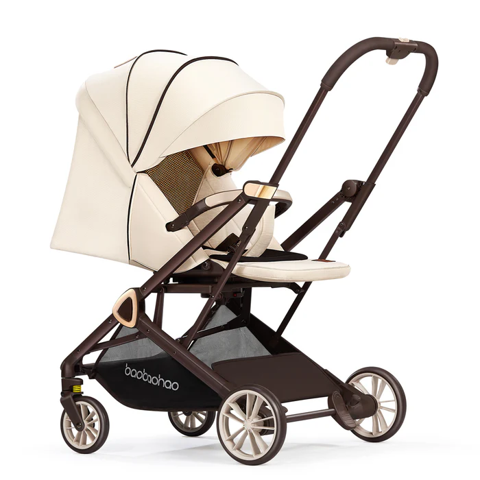 Little Bunnies Urban Glider Reversible Baby Stroller | Parent & Forward Facing | Adjustable Recline | One-Click Steering | Compact Fold | Storage Basket