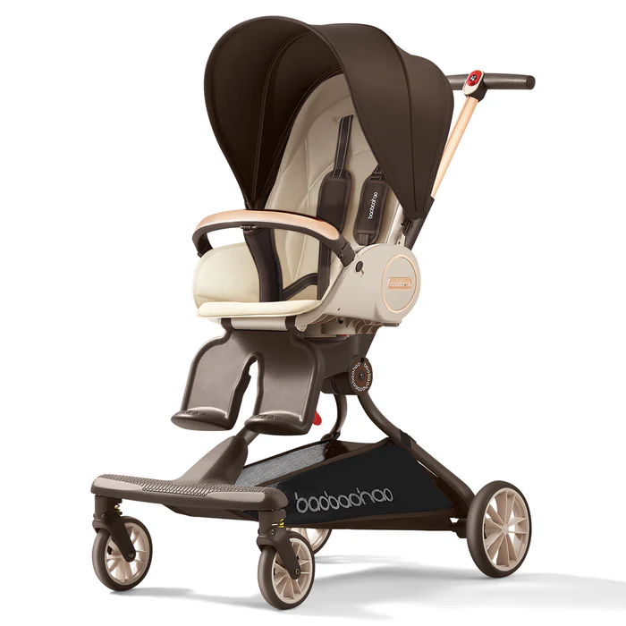 Little Bunnies Comfy Rider Travel Stroller | Reversible Parent-Facing Seat | Adjustable Recline | UPF 50+ Canopy | Compact Fold | Lightweight Design