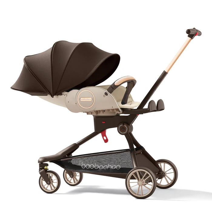 Little Bunnies Comfy Rider Travel Stroller | Reversible Parent-Facing Seat | Adjustable Recline | UPF 50+ Canopy | Compact Fold | Lightweight Design