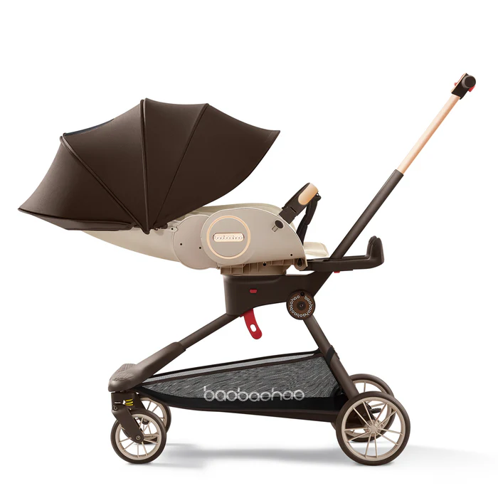 Little Bunnies Comfy Rider Travel Stroller | Reversible Parent-Facing Seat | Adjustable Recline | UPF 50+ Canopy | Compact Fold | Lightweight Design
