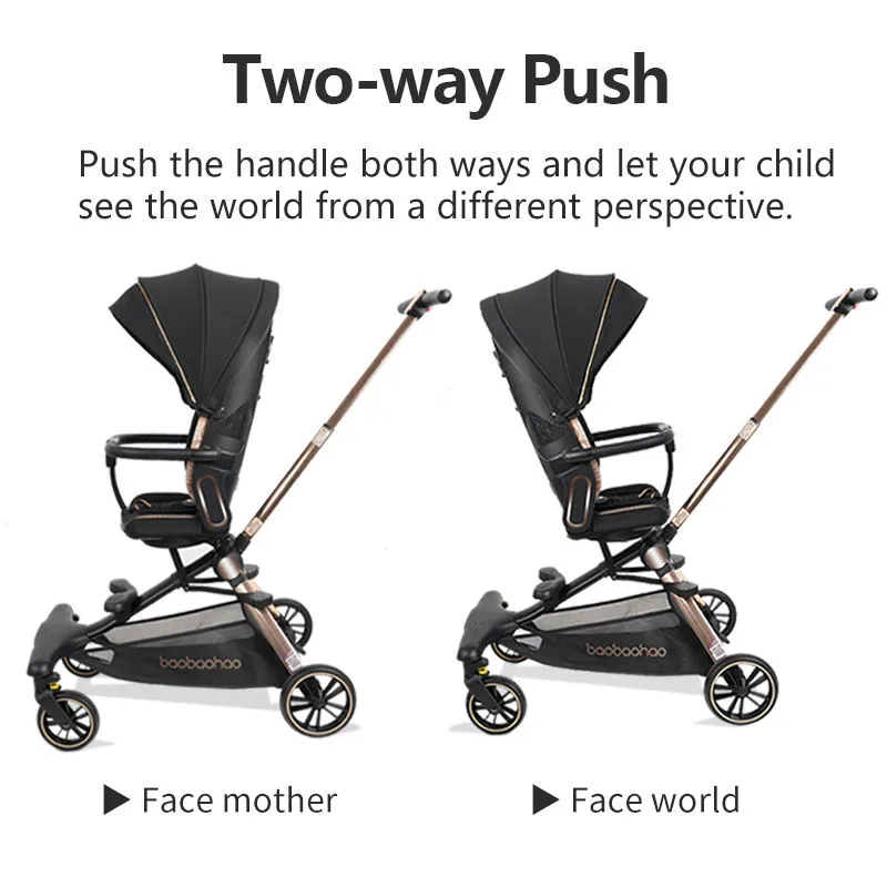 Little Bunnies Comfy Rider Pro Baby Stroller | 360° Rotating Reversible Seat | Ultra Lightweight Aluminium Frame | UPF 50++ Canopy | One-Touch Fold | Travel Friendly