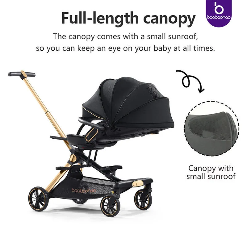 Little Bunnies Comfy Rider Pro Baby Stroller | 360° Rotating Reversible Seat | Ultra Lightweight Aluminium Frame | UPF 50++ Canopy | One-Touch Fold | Travel Friendly