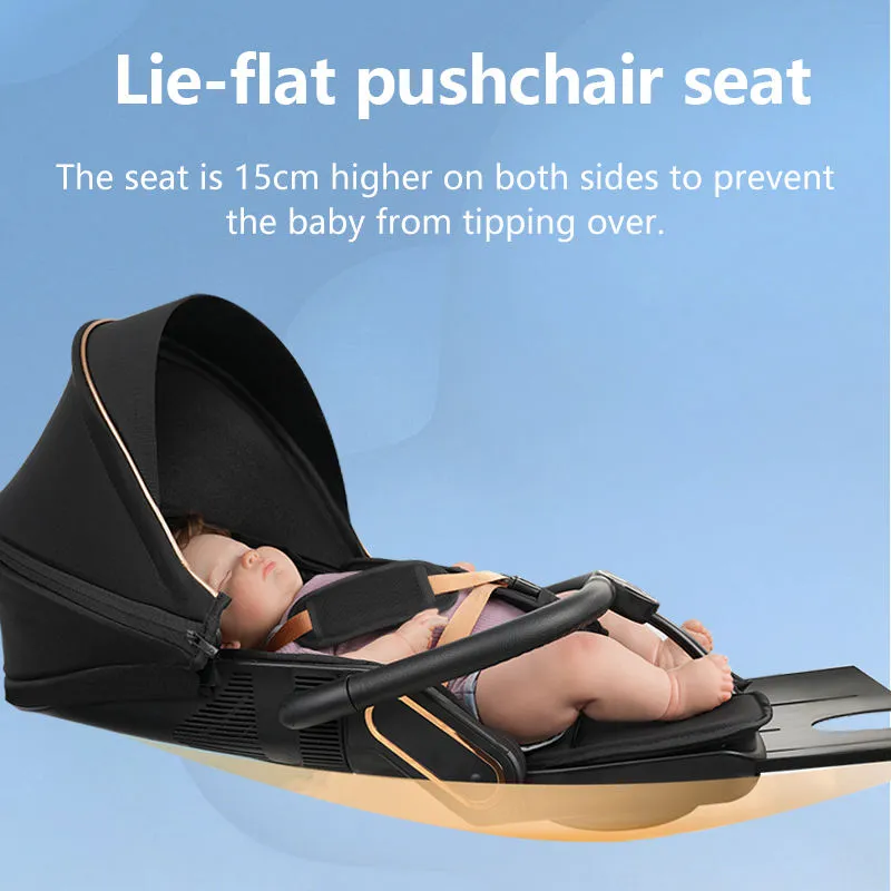 Little Bunnies Comfy Rider Pro Baby Stroller | 360° Rotating Reversible Seat | Ultra Lightweight Aluminium Frame | UPF 50++ Canopy | One-Touch Fold | Travel Friendly