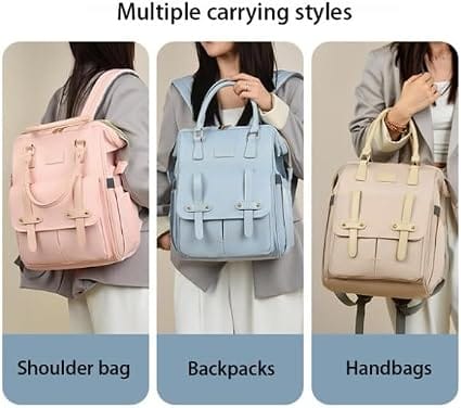 Dual Front Belt Accent Pockets Diaper Bag