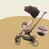 Reversible 360° Rotating Seat | Adjustable Handle | Shock Absorbing Wheels | Foldable Baby Pram | Aluminium Alloy Frame | 16 Months to 15 Kg | 4 Layers Canopy | Breathable Leather Pillows | Egg Shell Holders | Free Cotton Pads