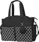 Spacious Storage | Water-Resistant Fabric | PU Leather Handles | Zippered Wipes Pocket