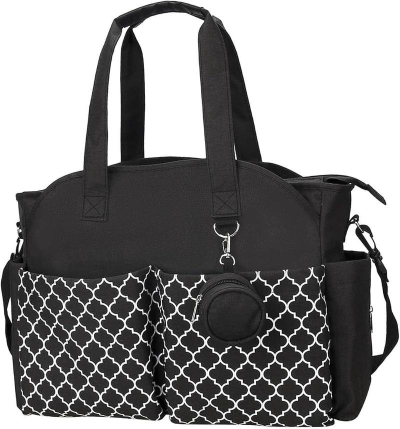 Spacious Storage | Water-Resistant Fabric | PU Leather Handles | Zippered Wipes Pocket