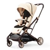 Reversible Baby Stroller | One-Click Steering | Compact Fold | Aluminium Frame | Adjustable Reclining Seat | Spacious under seat Basket | Folded small size with telescopic tie rod