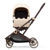 Reversible Baby Stroller | One-Click Steering | Compact Fold | Aluminium Frame | Adjustable Reclining Seat | Spacious under seat Basket | Folded small size with telescopic tie rod