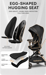  360° Rotating Reversible Seat | Ultra Lightweight Aluminium Frame | UPF 50++ Canopy | Pyramid Mechanism Structure for stability | Electroplated Push handle | Magnetic Peek a Boo Window | Auto Lock Folding