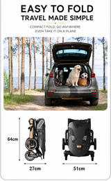  360° Rotating Reversible Seat | Ultra Lightweight Aluminium Frame | UPF 50++ Canopy | Pyramid Mechanism Structure for stability | Electroplated Push handle | Magnetic Peek a Boo Window | Auto Lock Folding
