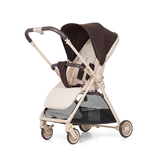 Two Way Handle Reversible Baby Stroller | Parent-Facing & Forward-Facing | Compact Fold | Lightweight Design | Enhanced Shock Absorption | Dual Wheel Locks for Safety | 0-3 Years | High Carbon Steel Frame