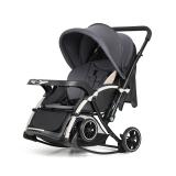 Baby Stroller cum Rocker with Reversible Handle | Full Coverage Canopy | Smooth Suspension | Travel Friendly | Large Storage Basket | Rocking Horse Mode | Adjustable Reclining Seat