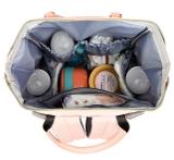 Insulated Bottle Holders | Dual Front Utility Pockets | Large Capacity Storage | Multiple Organized Compartments | Parent Essentials Section | Premium Quality Material | Adjustable Shoulder Strap | Easy Access Design | Travel-Friendly Organization | Elegant & Functional Style
